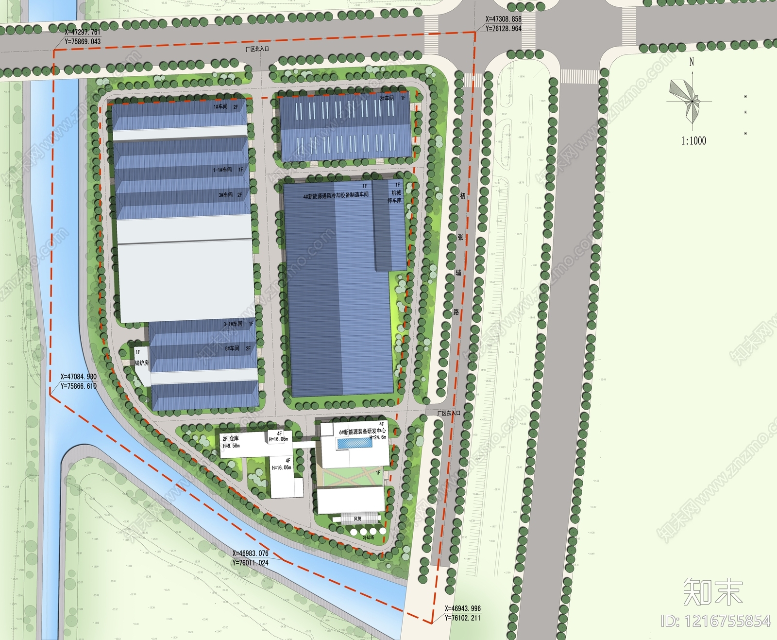 现代厂房施工图下载【ID:1216755854】