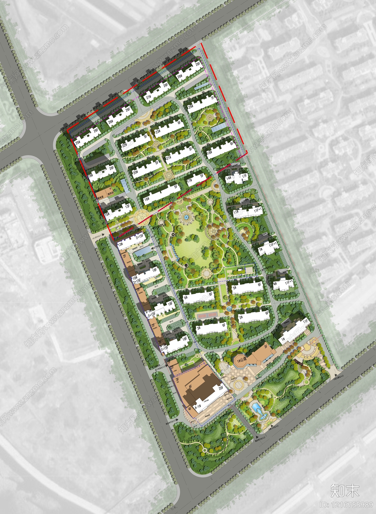 欧式住宅楼建筑施工图下载【ID:1216755989】