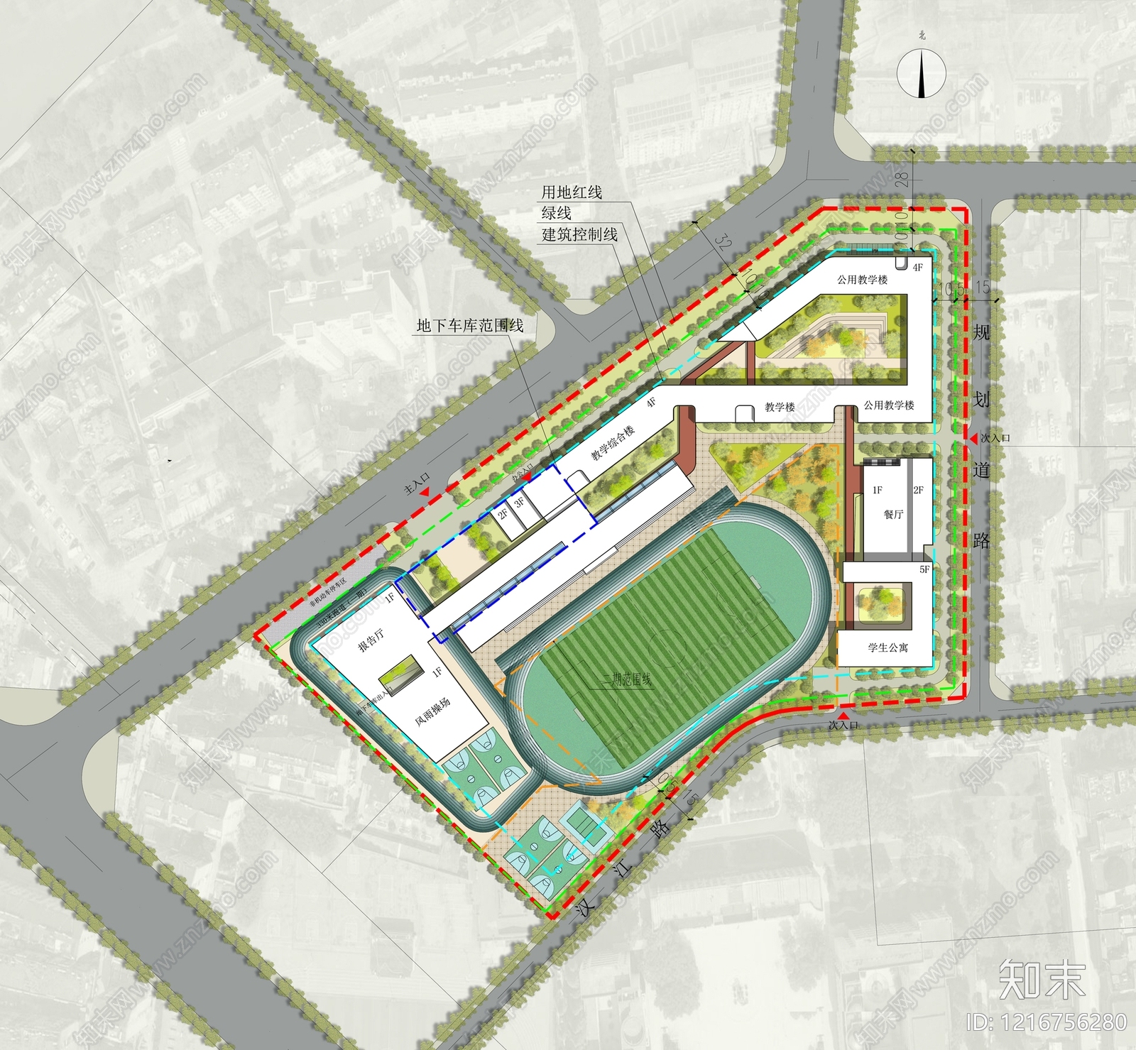 现代学校建筑施工图下载【ID:1216756280】
