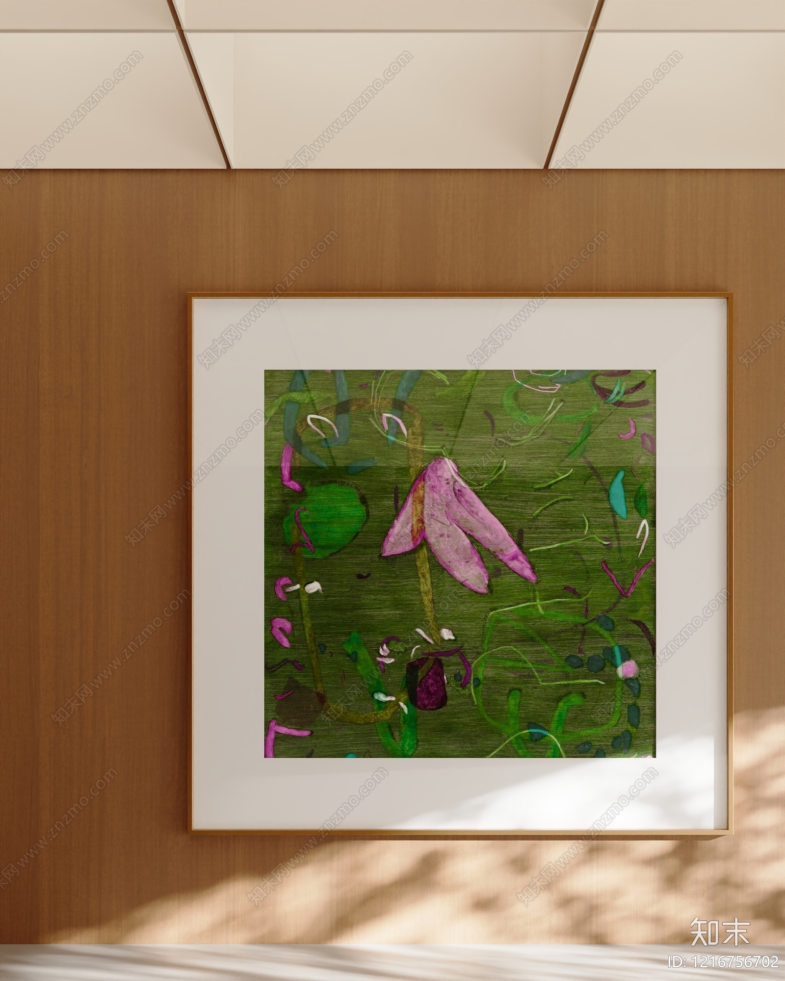 现代挂画SU模型下载【ID:1216756702】