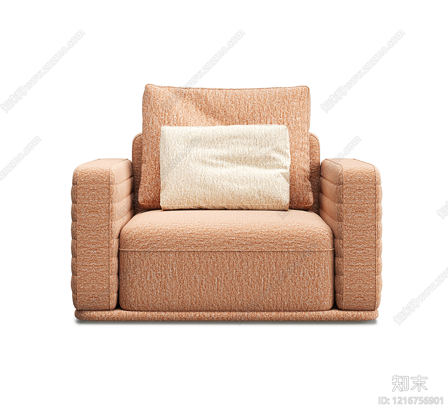 现代简约单人沙发3D模型下载【ID:1216756901】