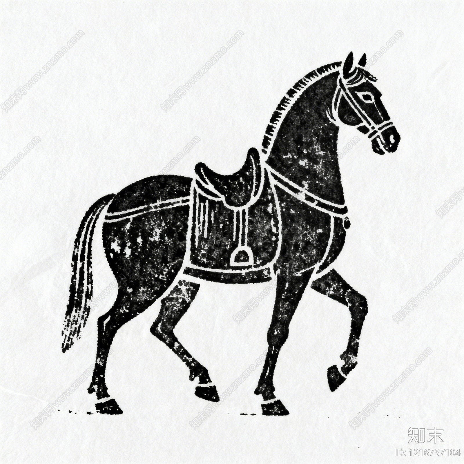 中式黑白花纹贴图下载【ID:1216757104】