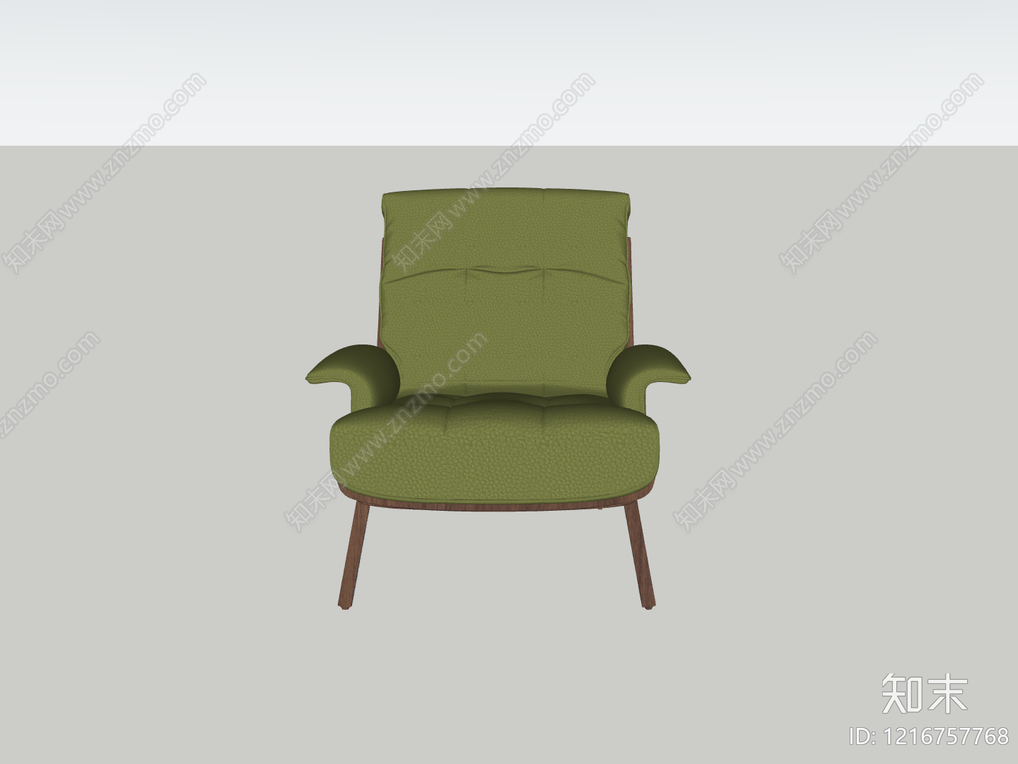 中古风单人沙发SU模型下载【ID:1216757768】
