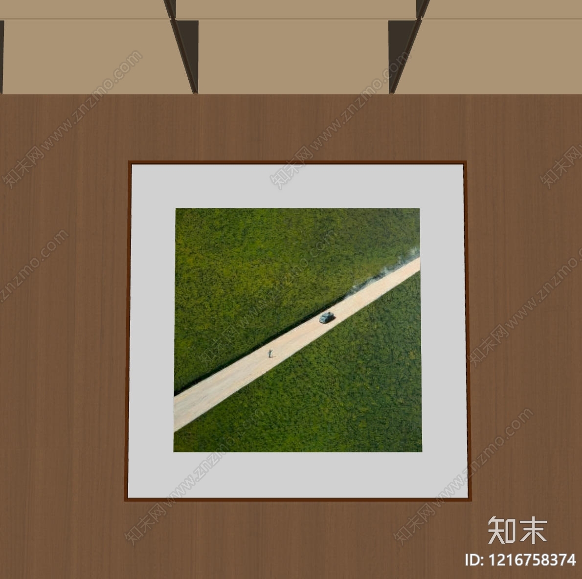 现代挂画SU模型下载【ID:1216758374】
