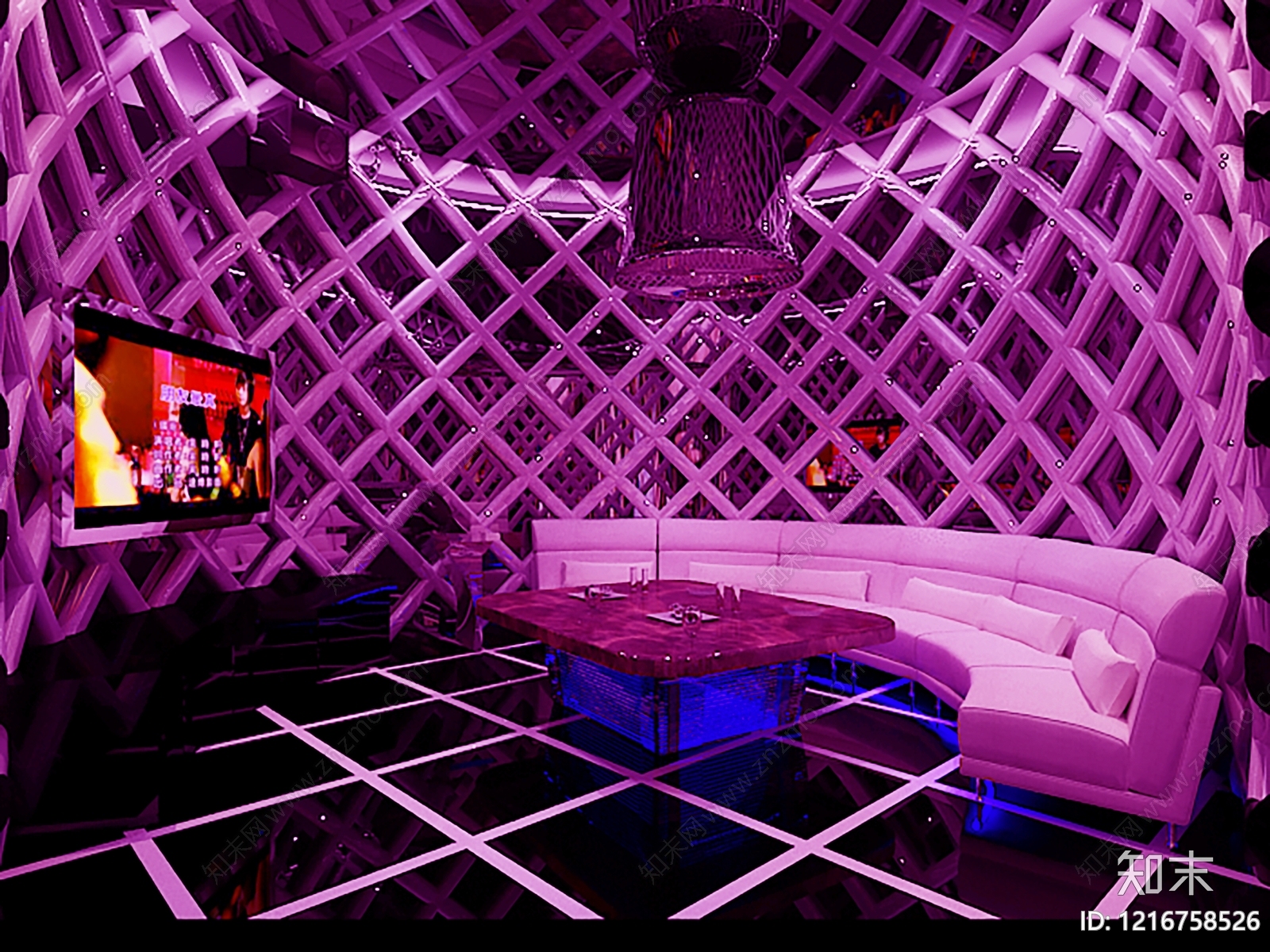 赛博朋克风KTV3D模型下载【ID:1216758526】