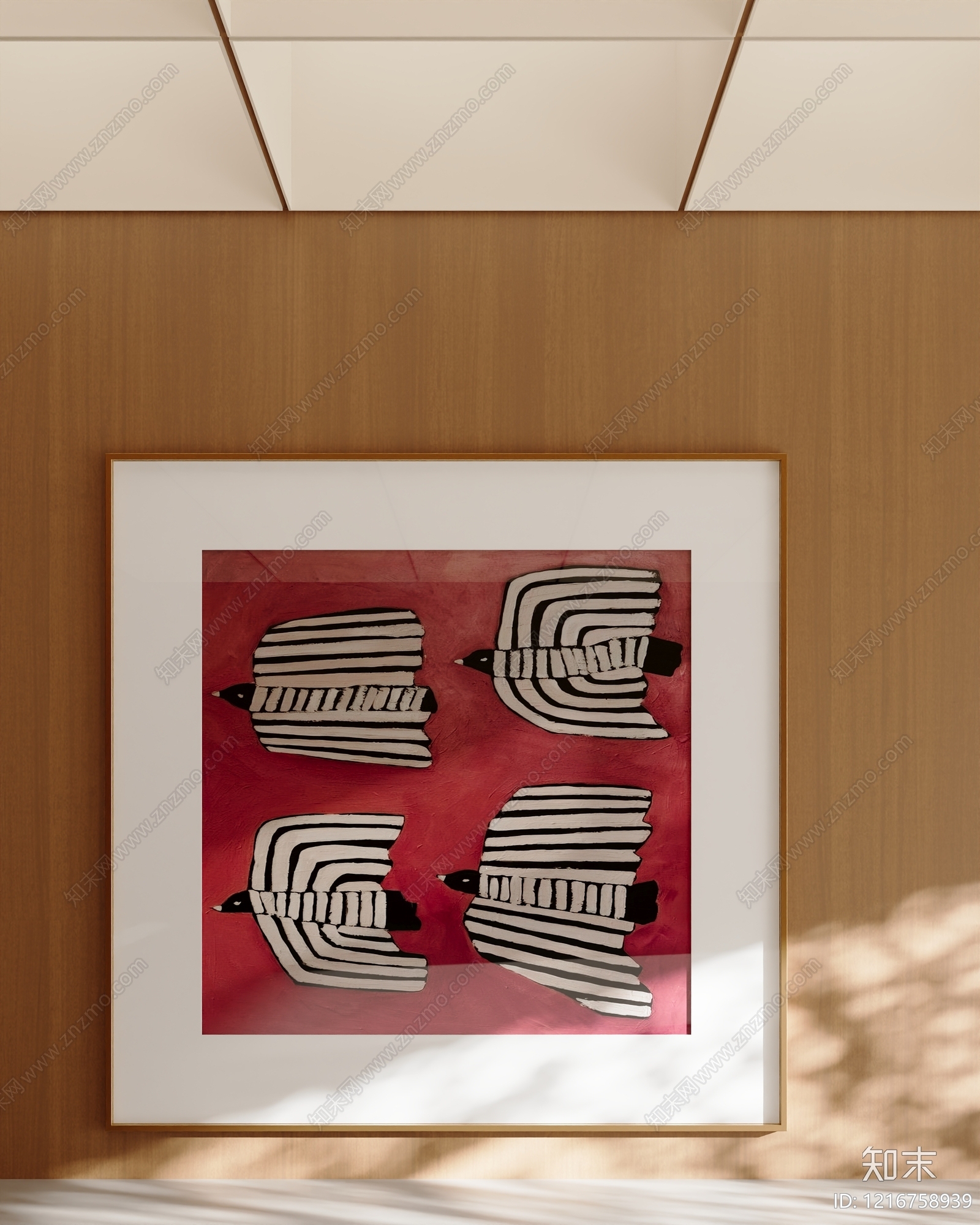 现代挂画SU模型下载【ID:1216758939】