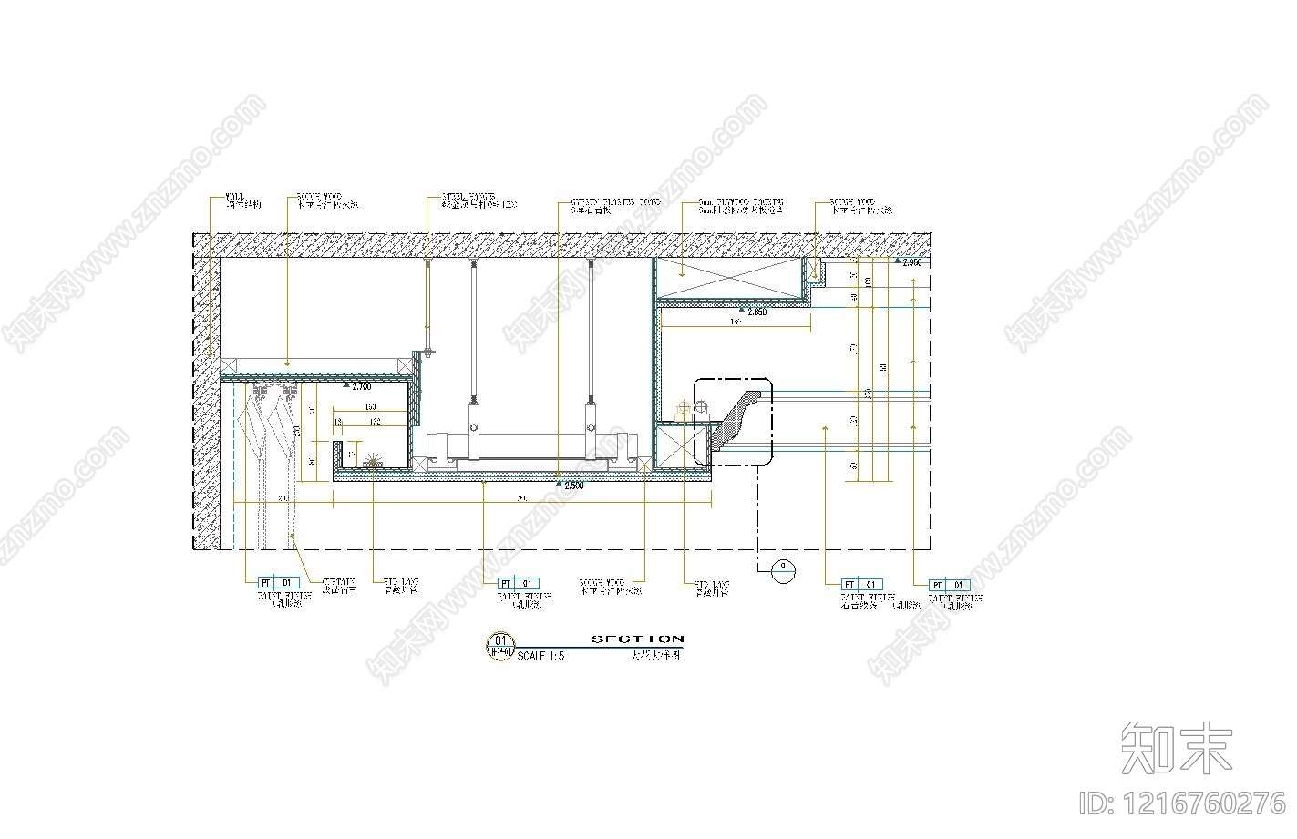 吊顶节点施工图下载【ID:1216760276】