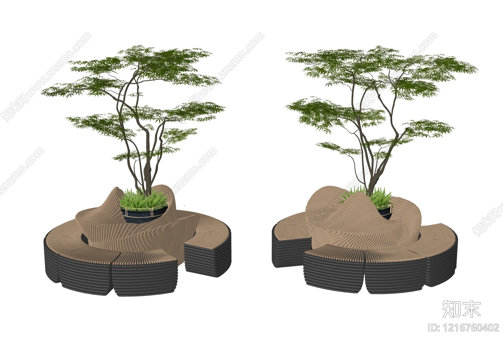 现代简约景观座椅SU模型下载【ID:1216760402】