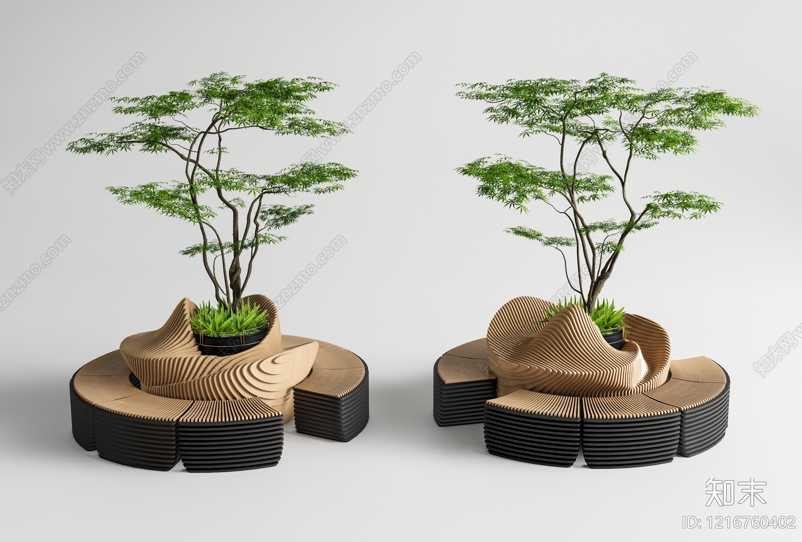 现代简约景观座椅SU模型下载【ID:1216760402】