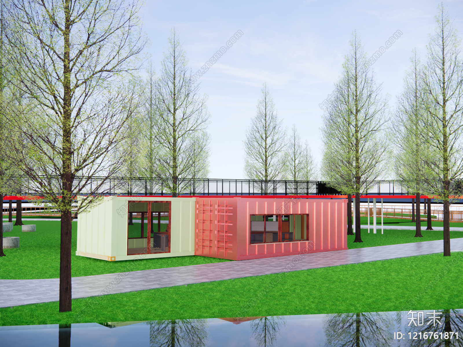 现代主义其他景观小建筑SU模型下载【ID:1216761871】
