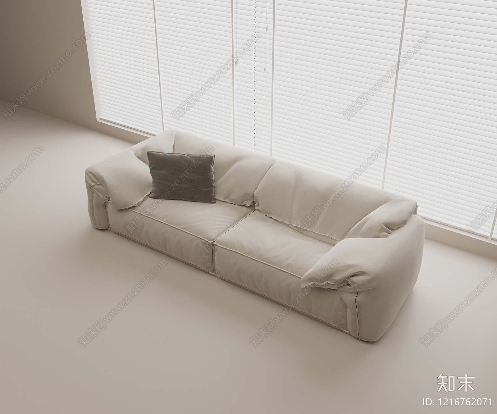 极简双人沙发3D模型下载【ID:1216762071】