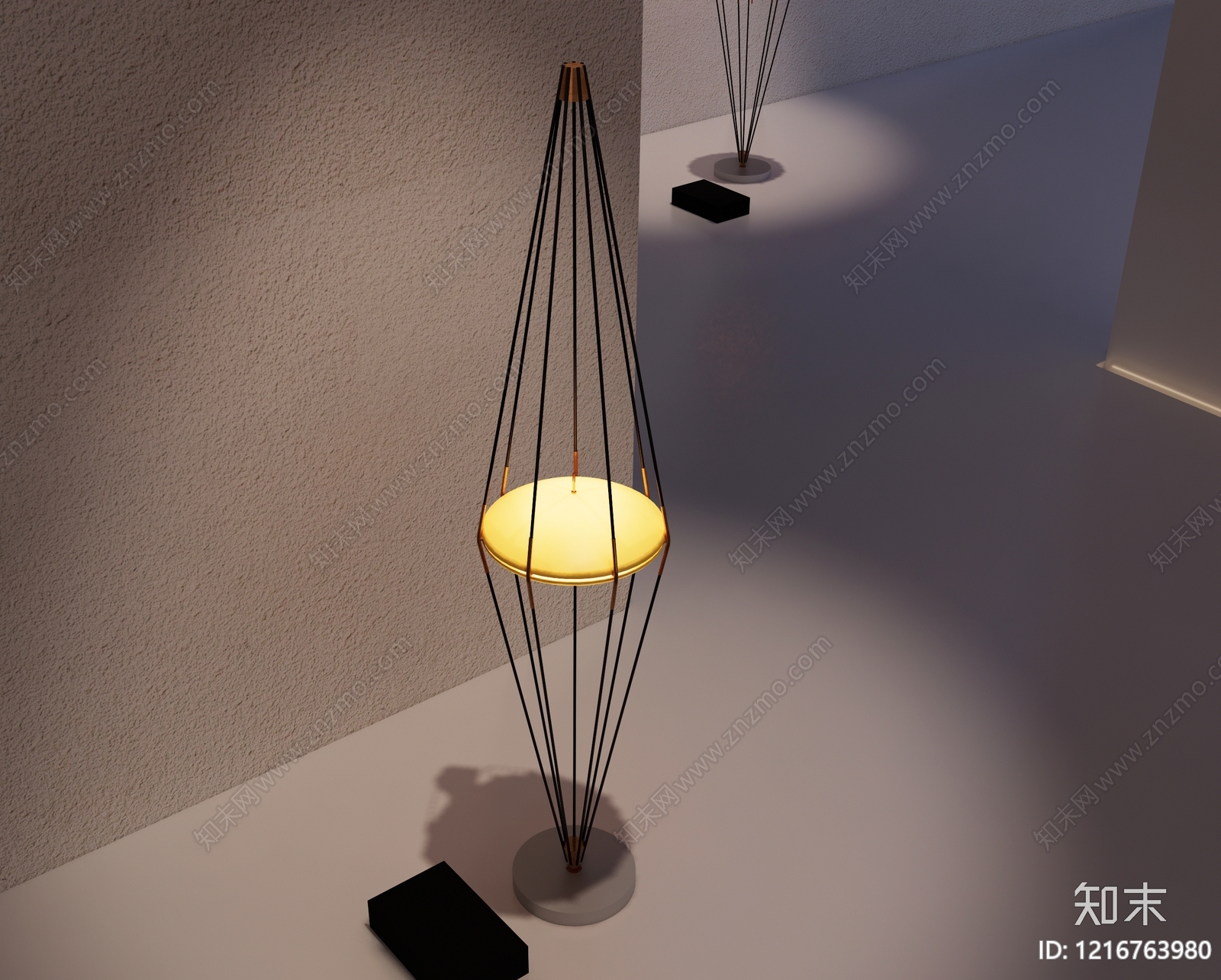 极简落地灯3D模型下载【ID:1216763980】