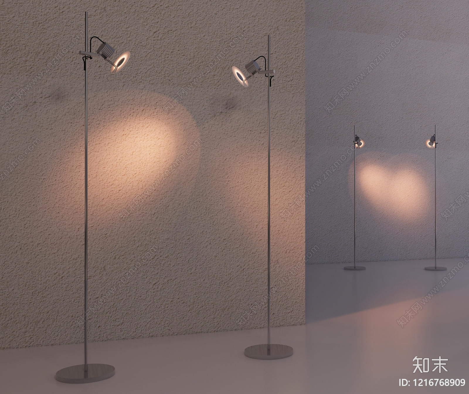 极简落地灯3D模型下载【ID:1216768909】