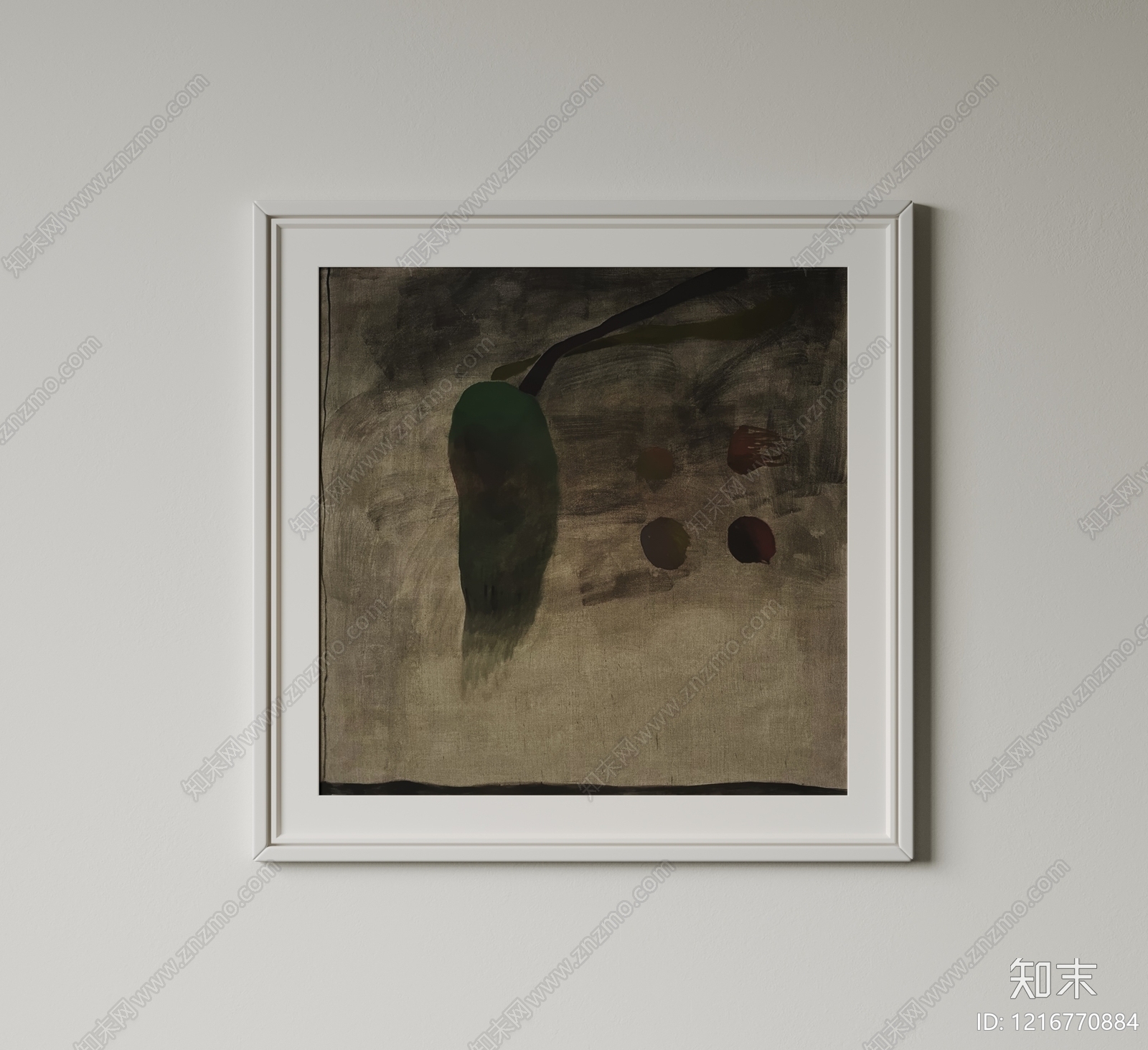 现代挂画SU模型下载【ID:1216770884】
