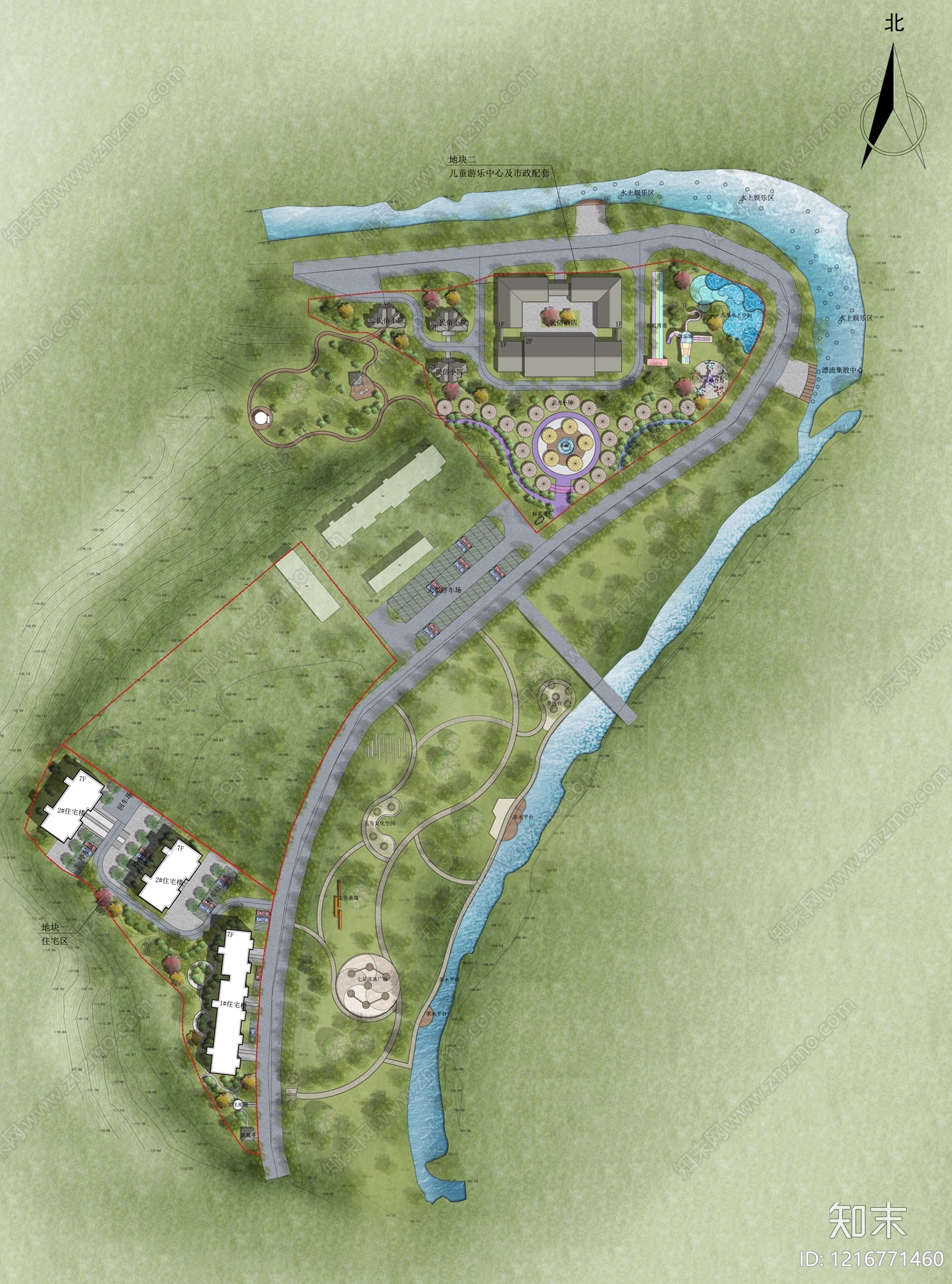 新中式民宿建筑施工图下载【ID:1216771460】