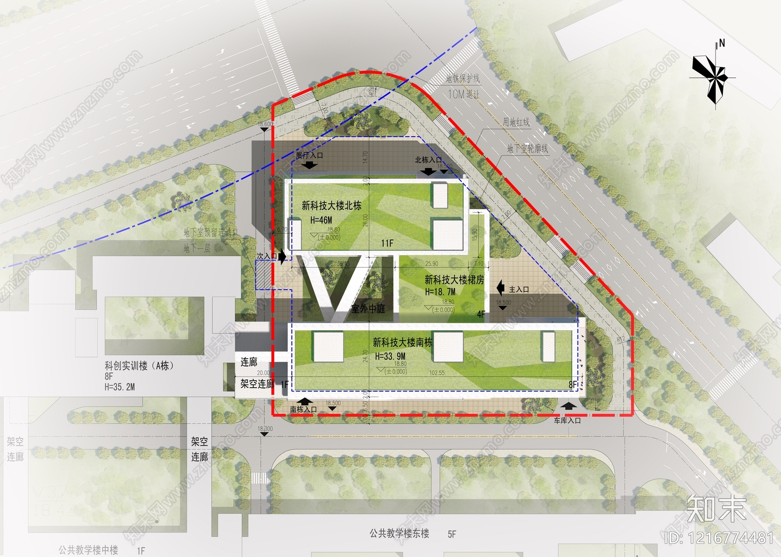 科研办公楼施工图下载【ID:1216774481】