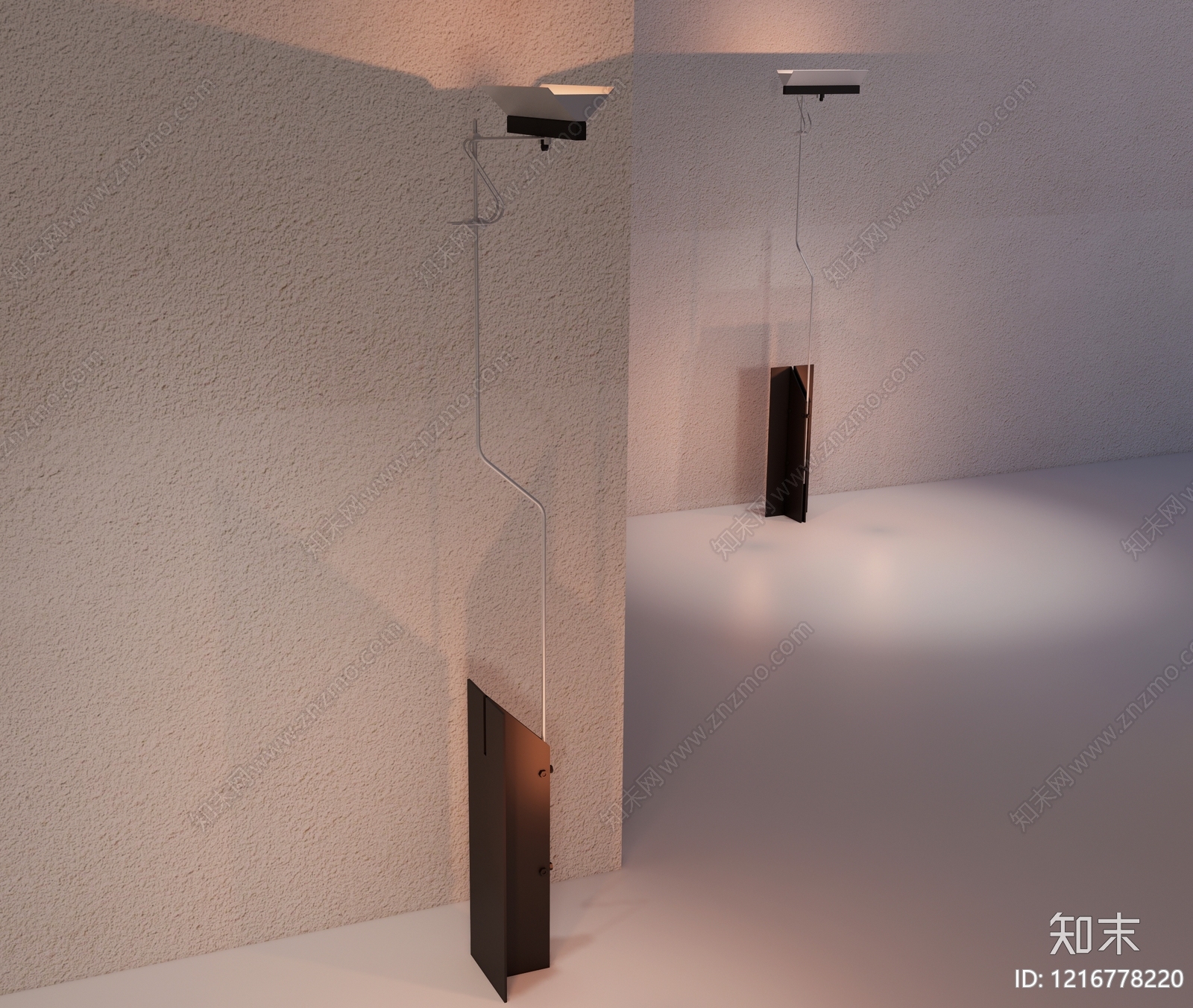极简主义落地灯3D模型下载【ID:1216778220】