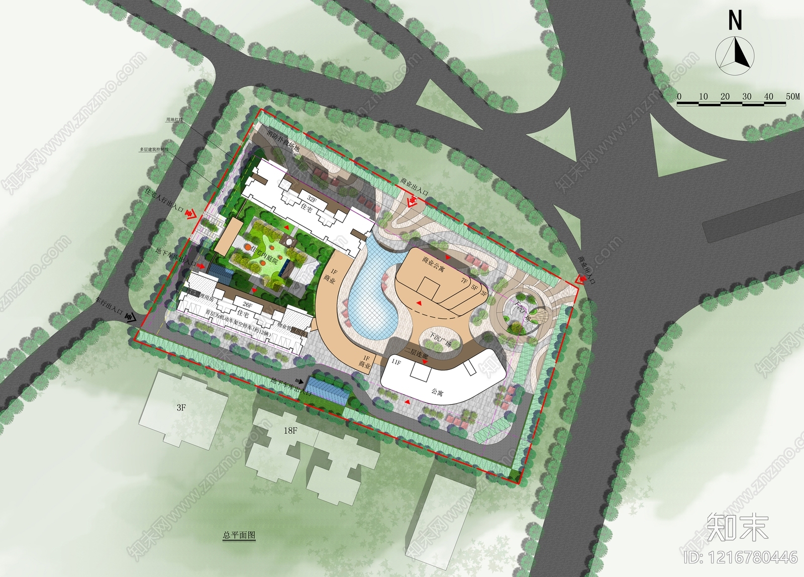 现代商业综合体施工图下载【ID:1216780446】