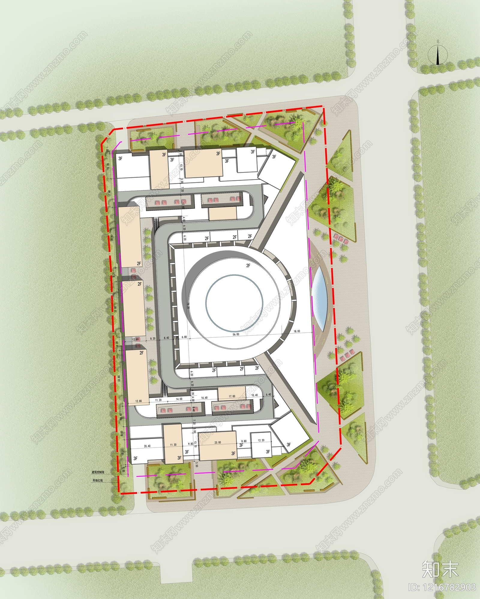 现代商业街施工图下载【ID:1216782903】