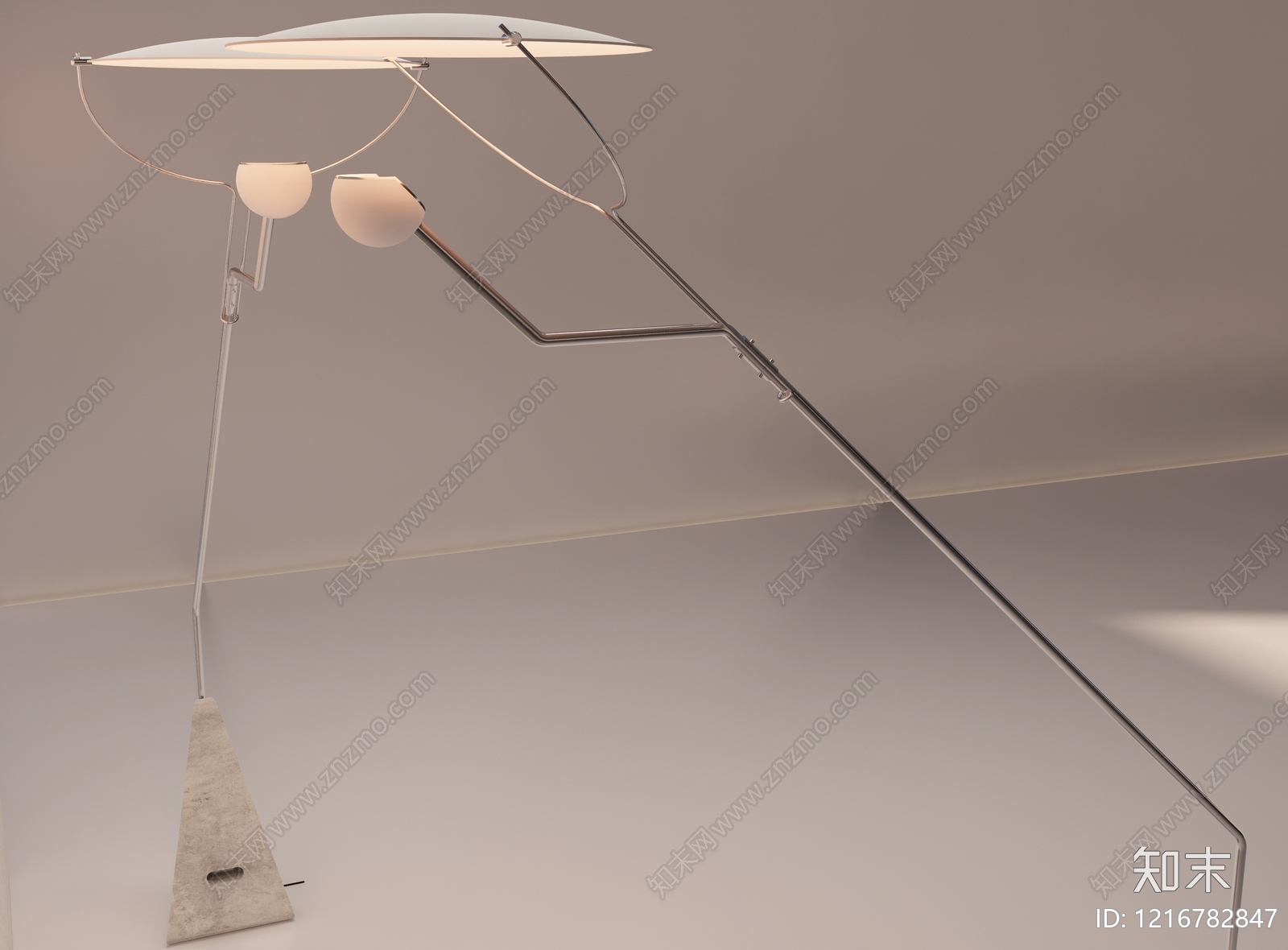 极简落地灯3D模型下载【ID:1216782847】