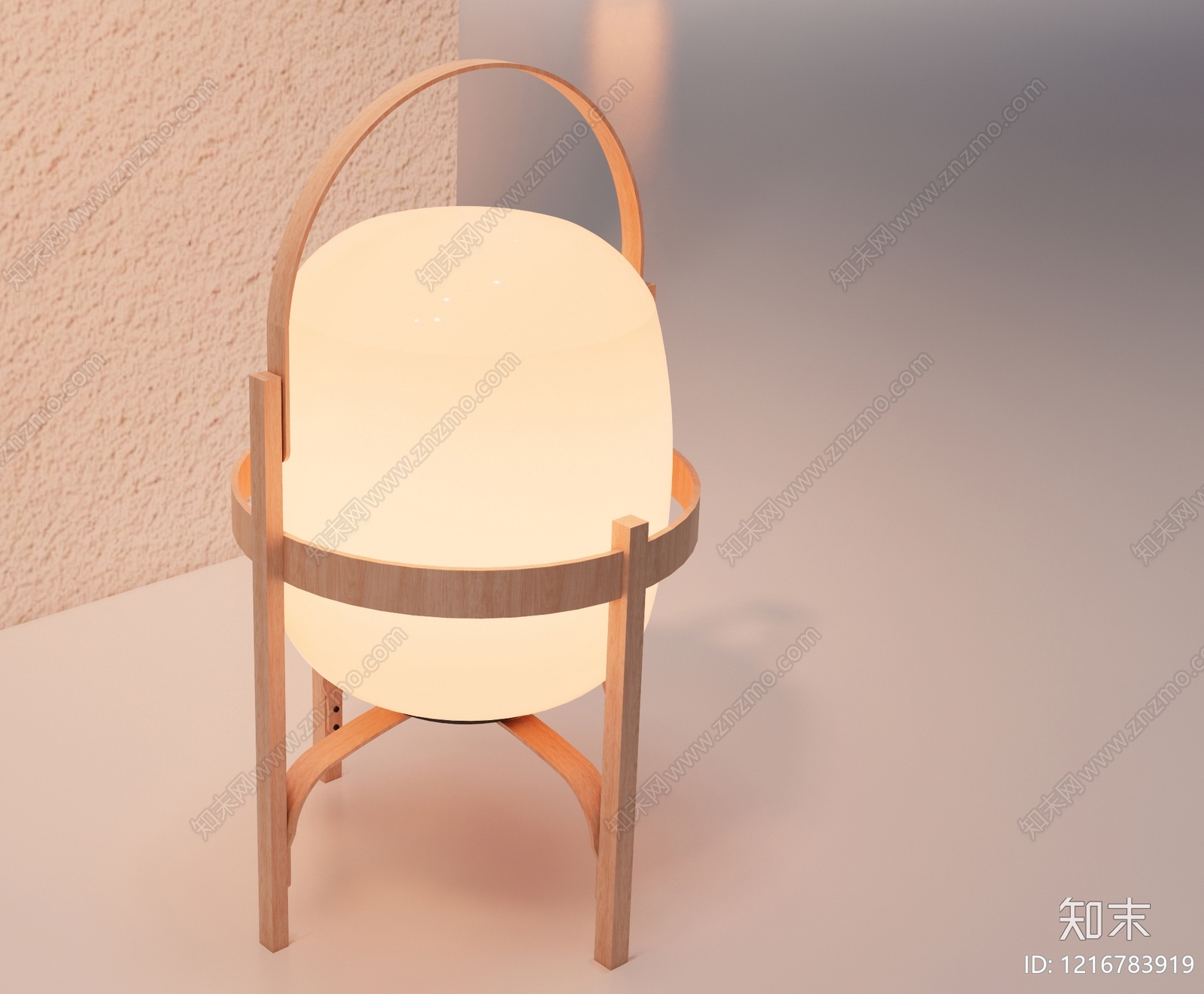 日式台灯3D模型下载【ID:1216783919】