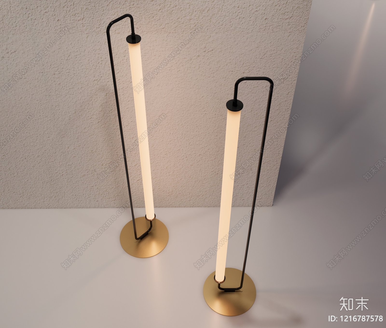 极简落地灯3D模型下载【ID:1216787578】