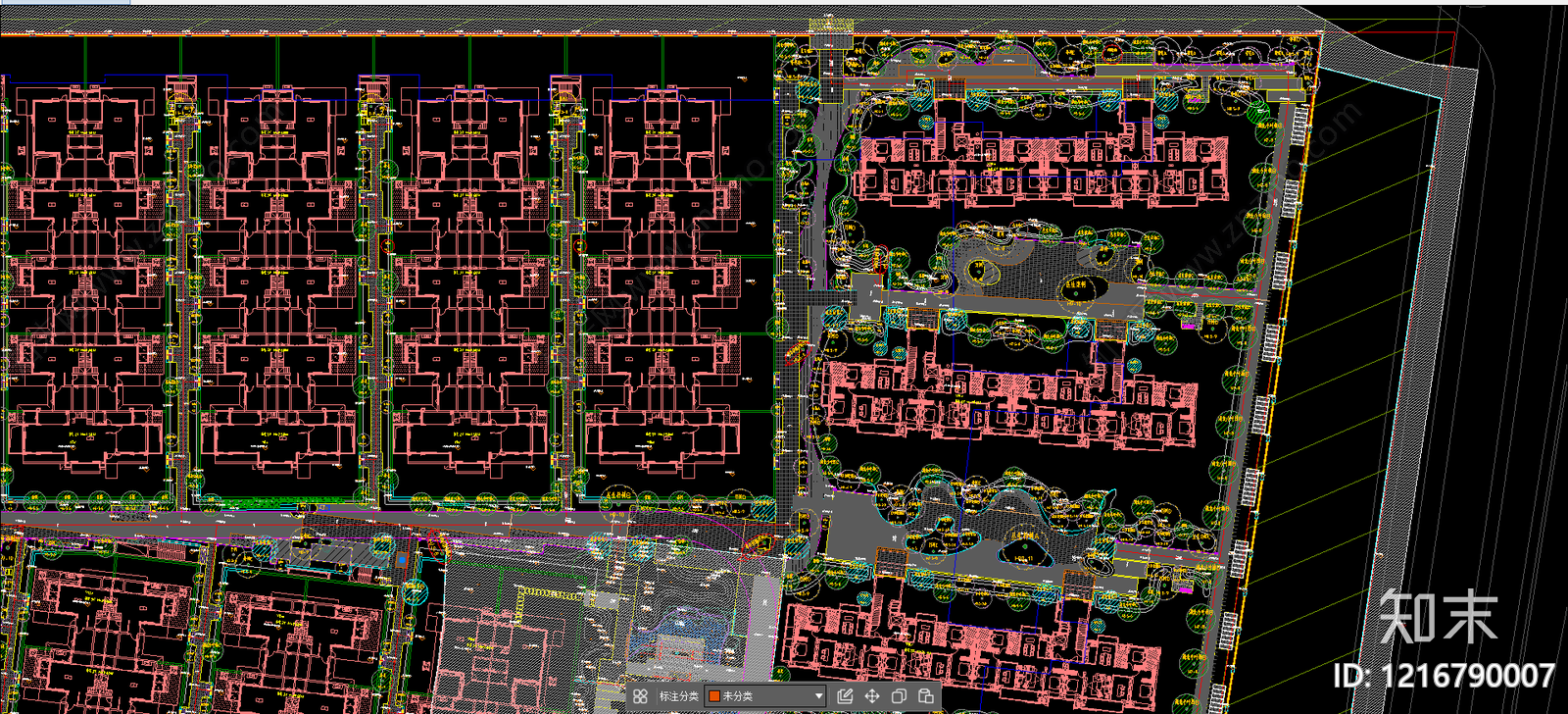 宅间绿地施工图下载【ID:1216790007】