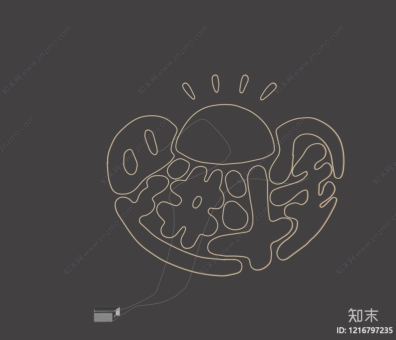 现代霓虹灯SU模型下载【ID:1216797235】