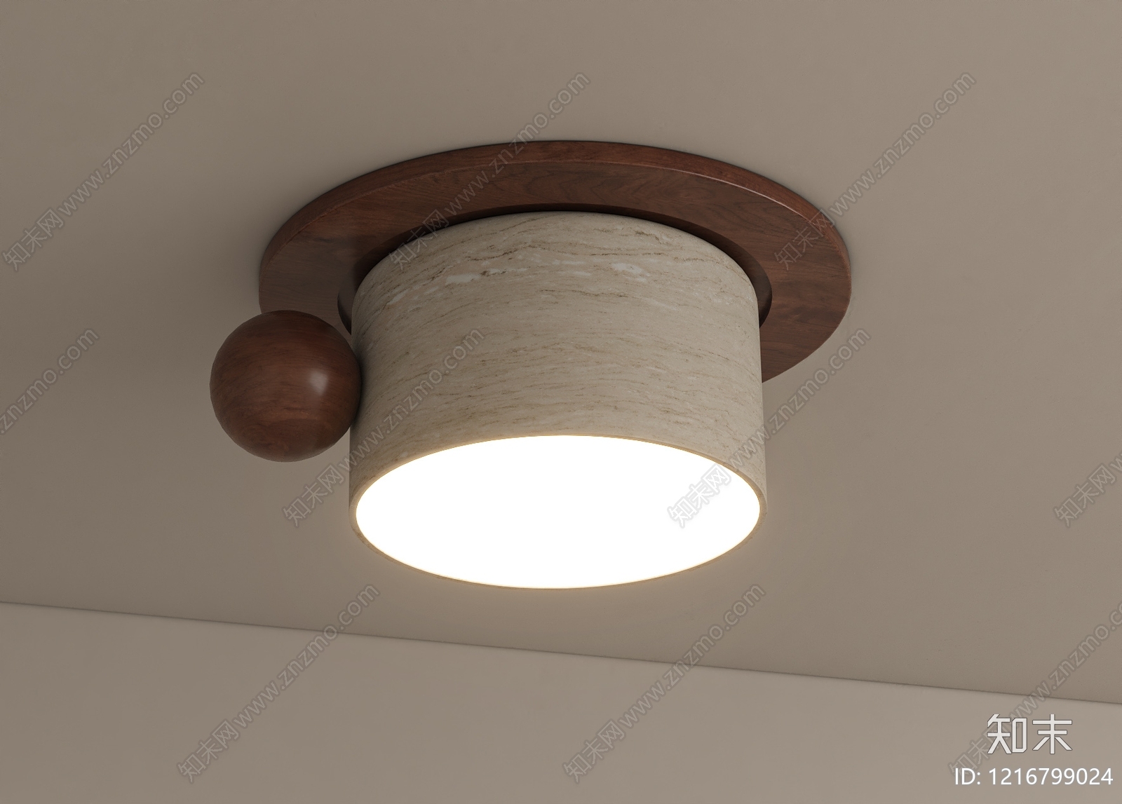 中古风筒灯3D模型下载【ID:1216799024】