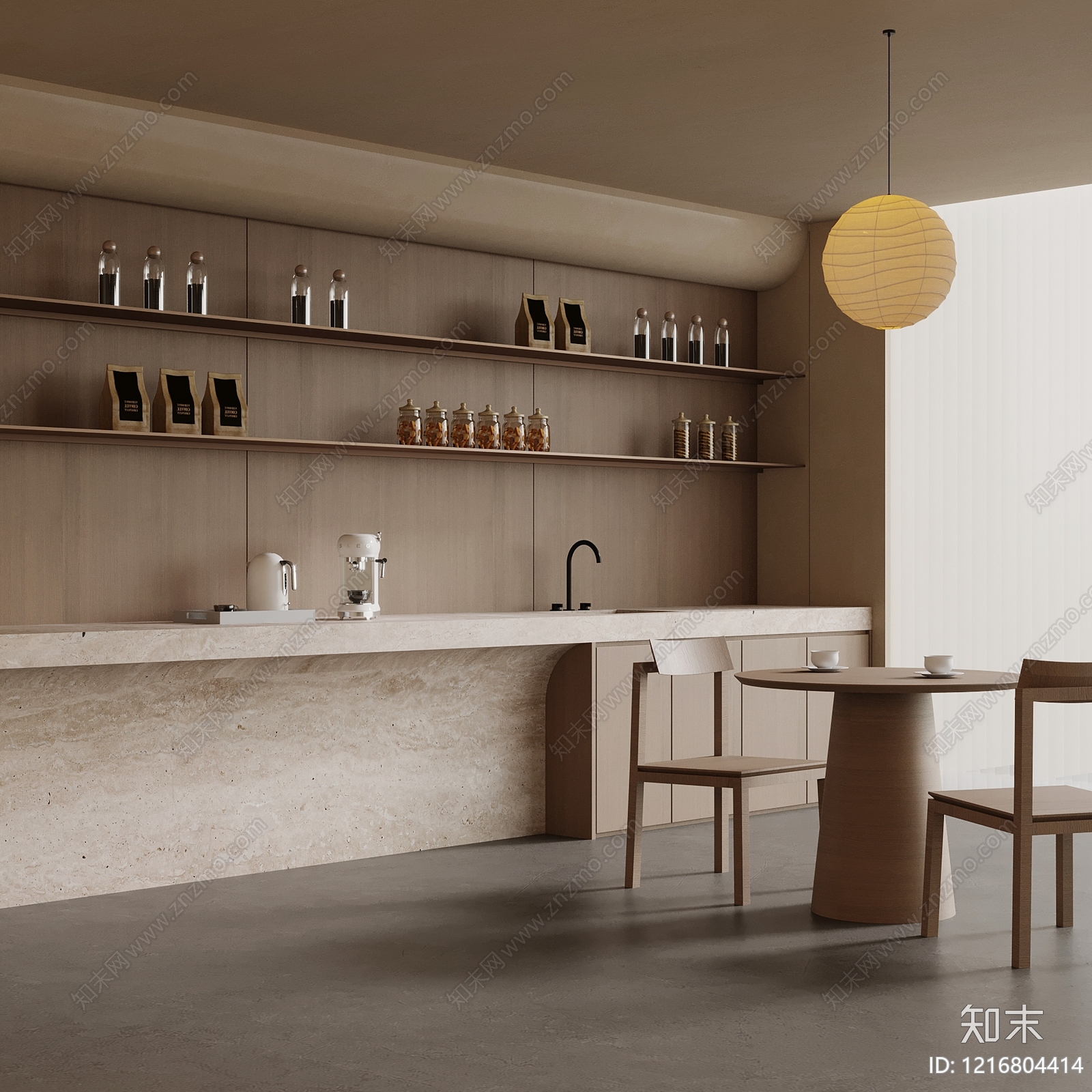 侘寂茶水间SU模型下载【ID:1216804414】