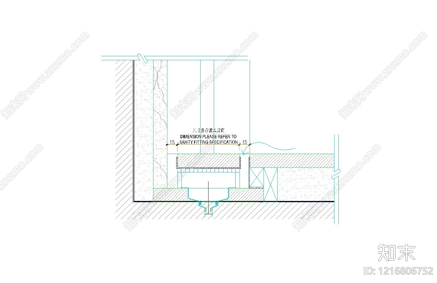 地漏节点施工图下载【ID:1216806752】