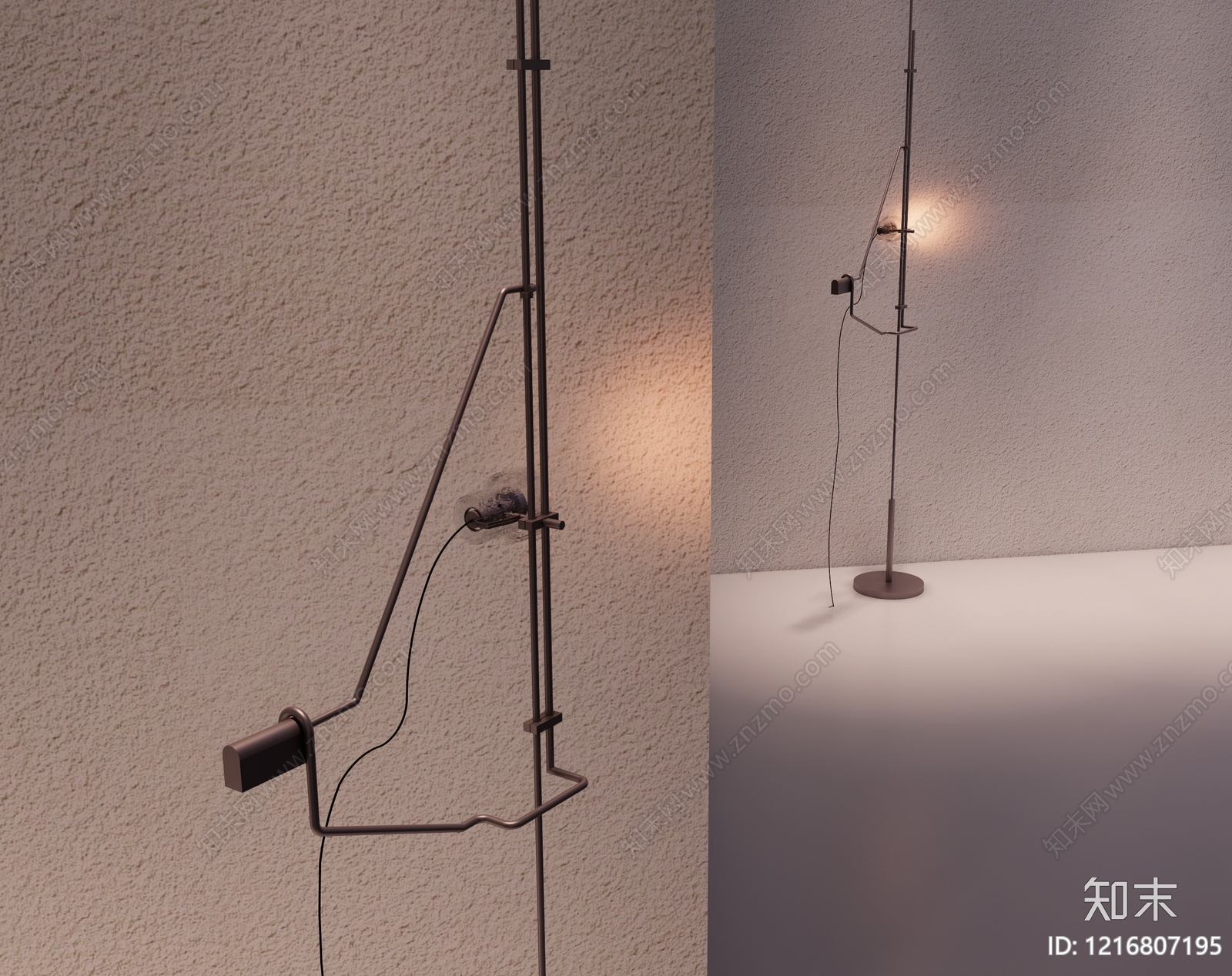 极简落地灯3D模型下载【ID:1216807195】