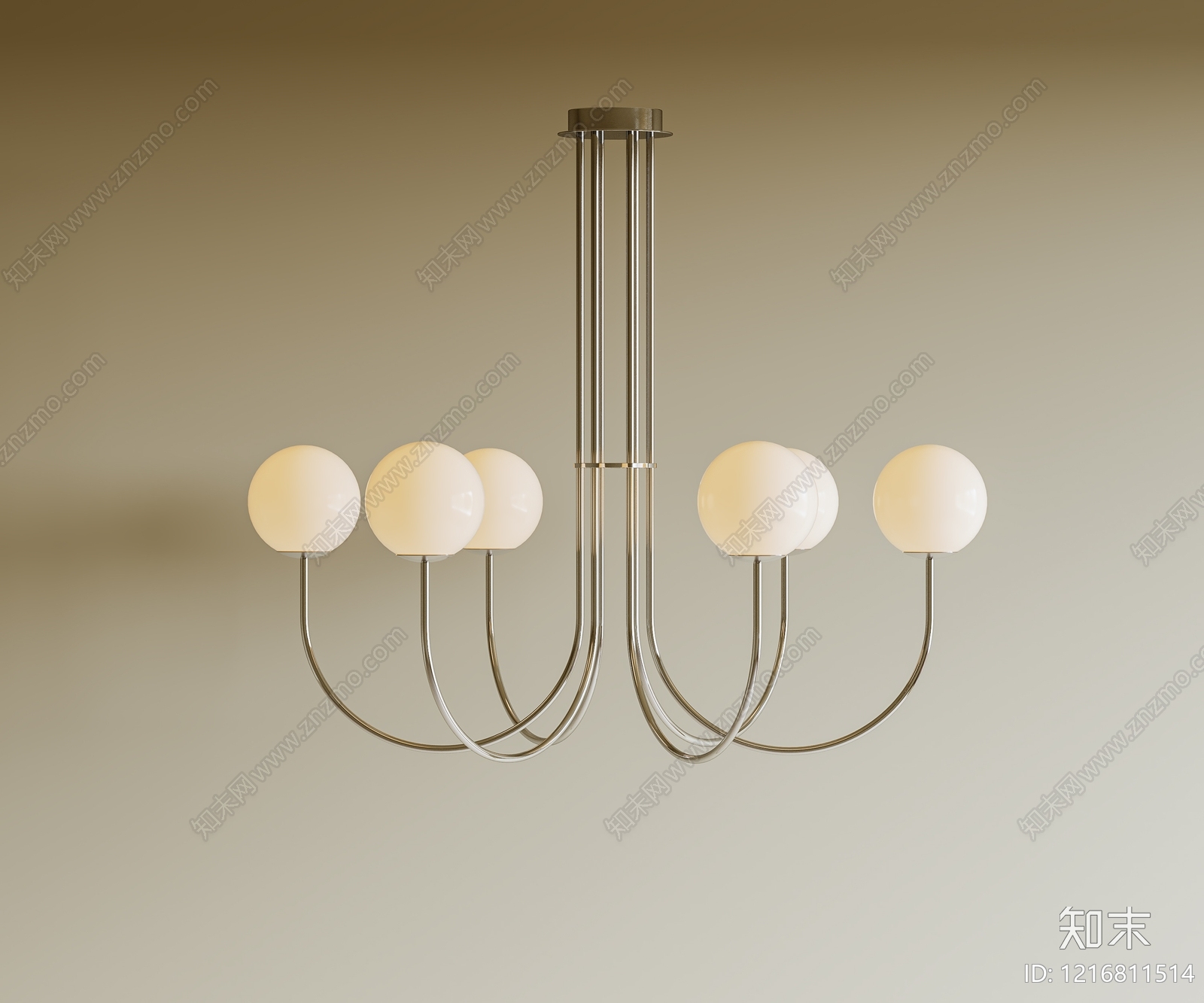 现代简约吊灯3D模型下载【ID:1216811514】
