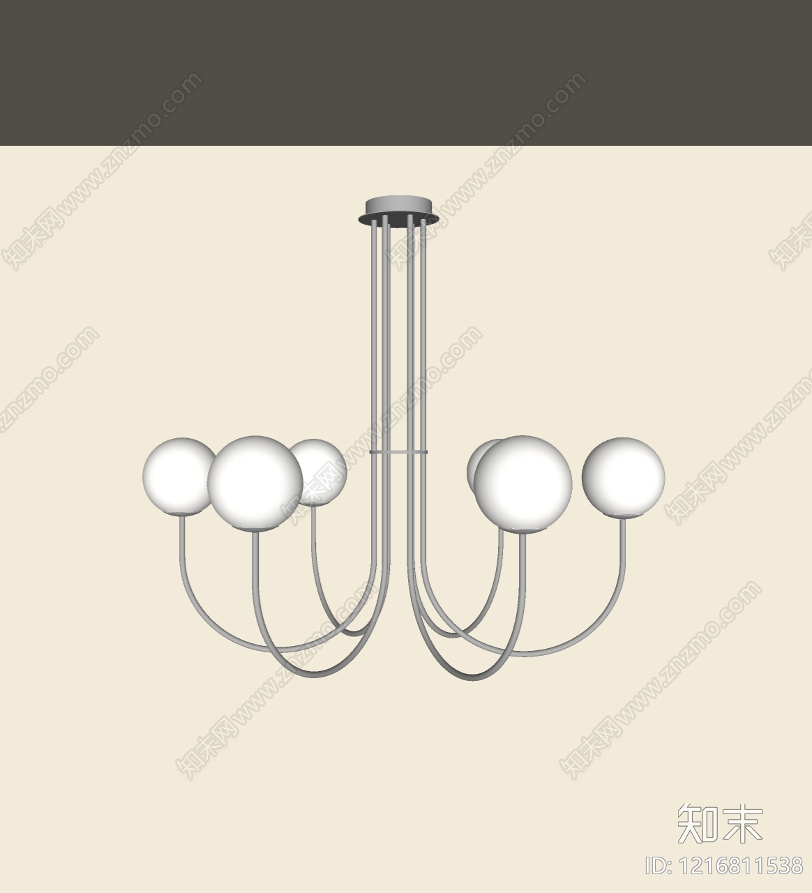现代简约吊灯SU模型下载【ID:1216811538】