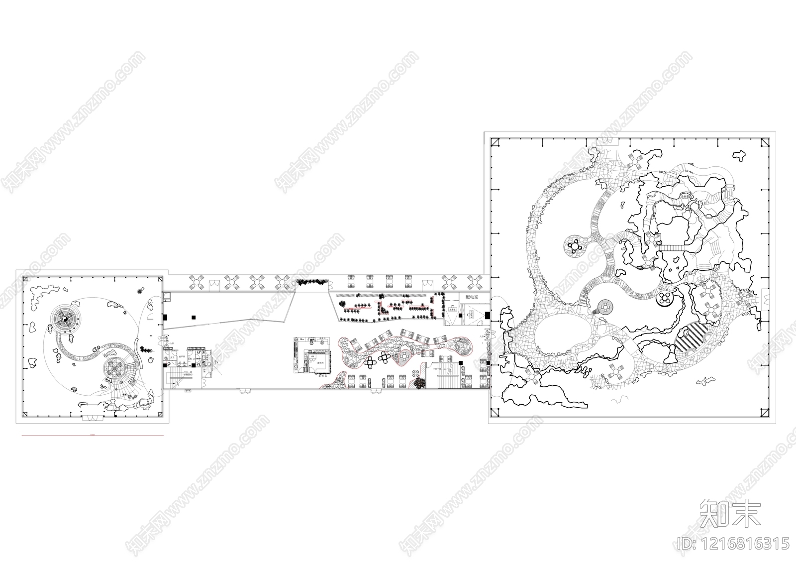 现代其他工装空间cad施工图下载【ID:1216816315】