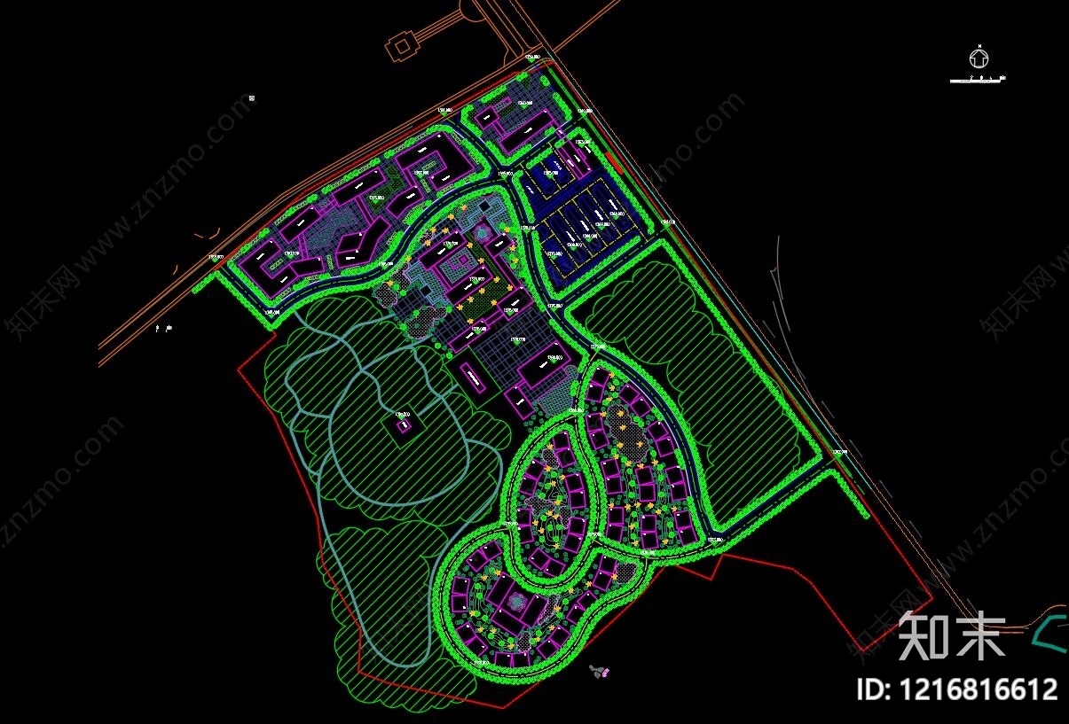 新中式其他商业建筑cad施工图下载【ID:1216816612】