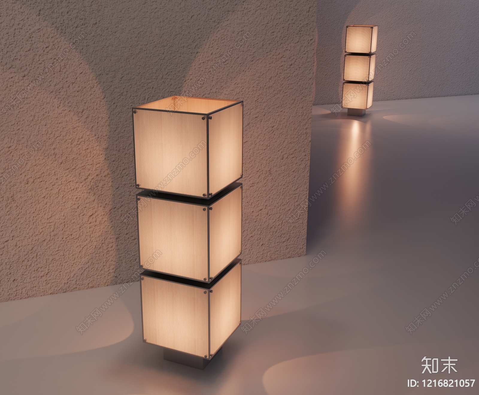 极简落地灯3D模型下载【ID:1216821057】