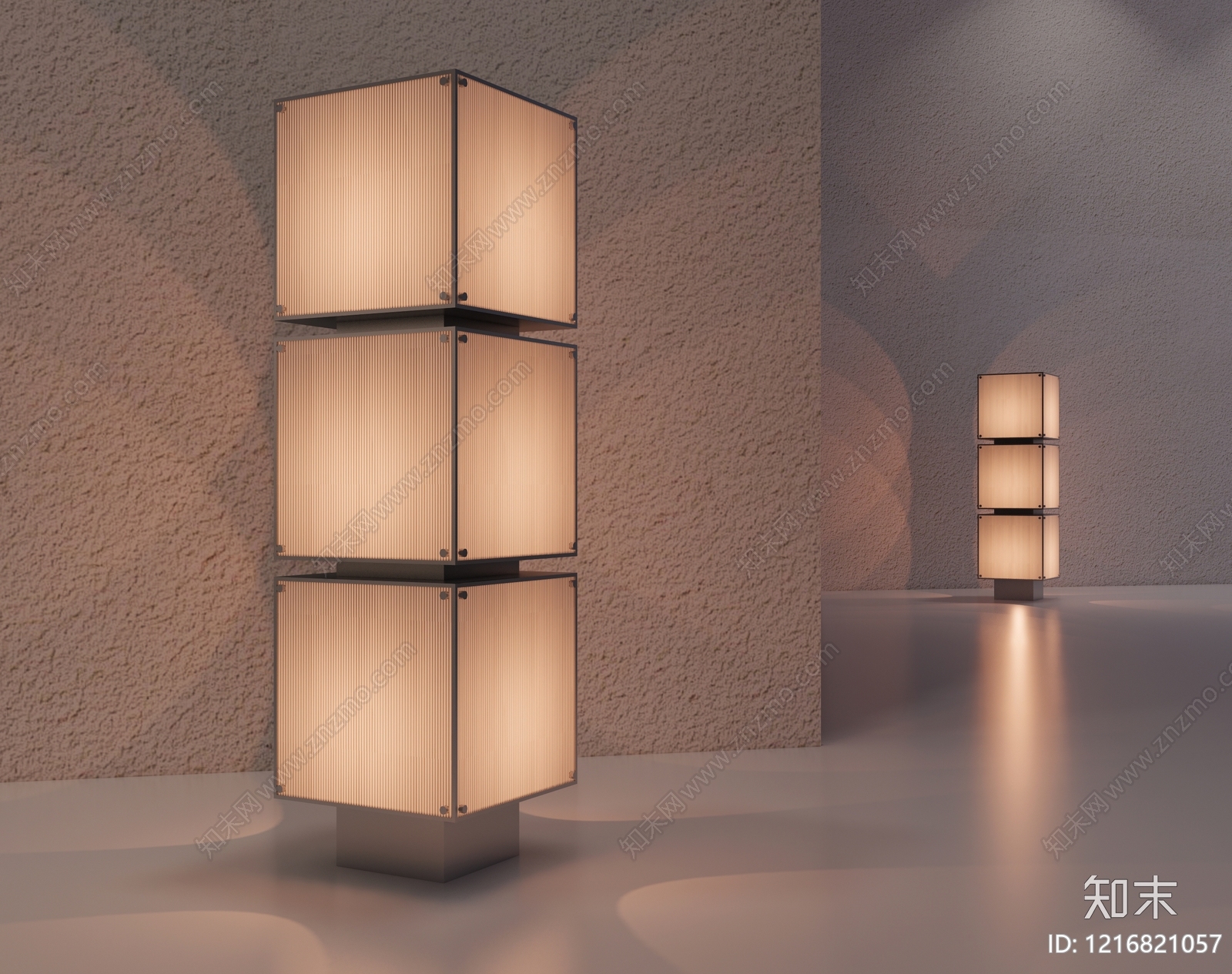 极简落地灯3D模型下载【ID:1216821057】
