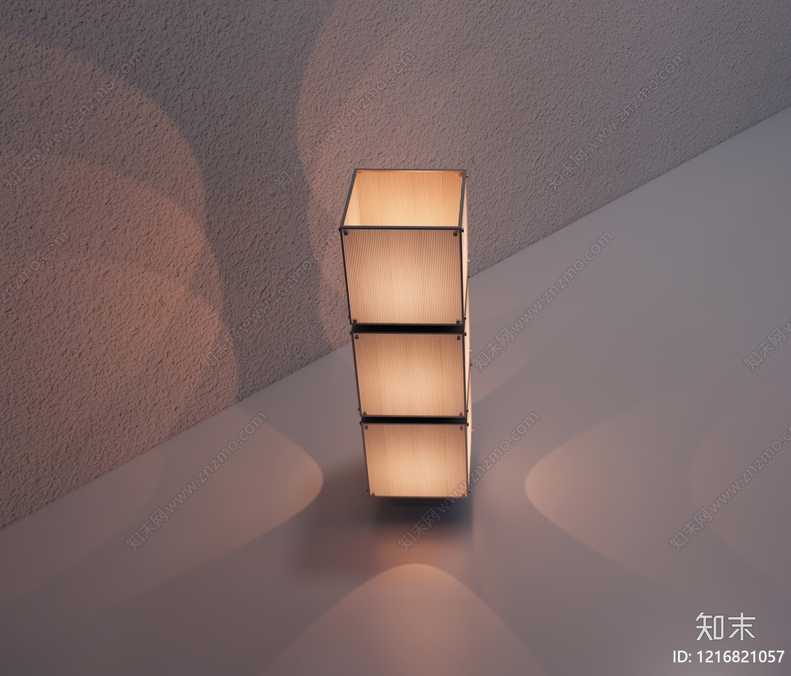 极简落地灯3D模型下载【ID:1216821057】