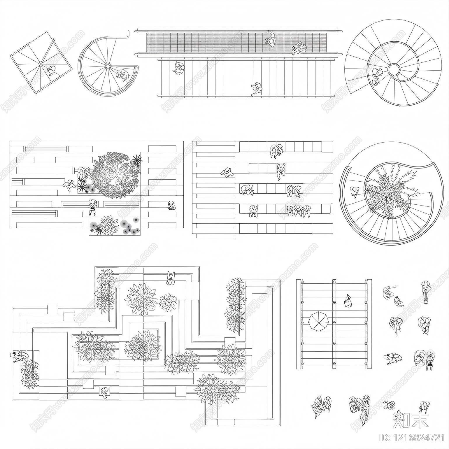 现代家具图库施工图下载【ID:1216824721】