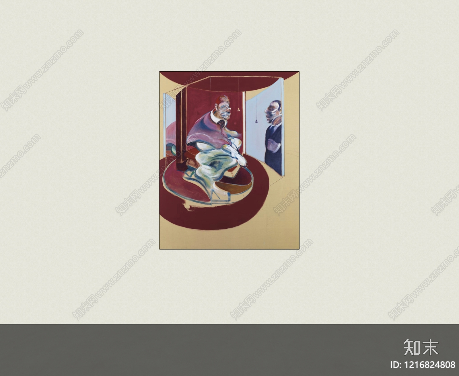 极简挂画SU模型下载【ID:1216824808】