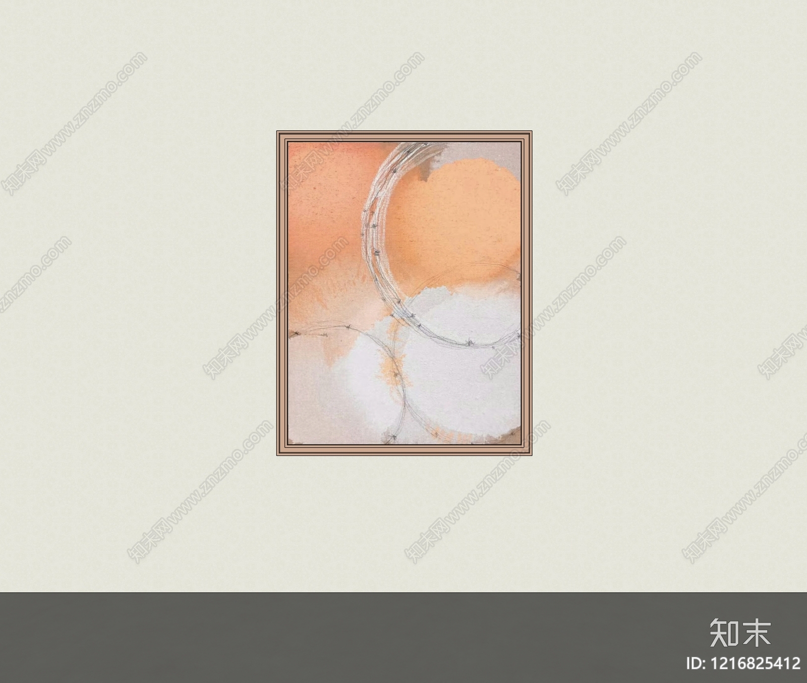 现代挂画SU模型下载【ID:1216825412】