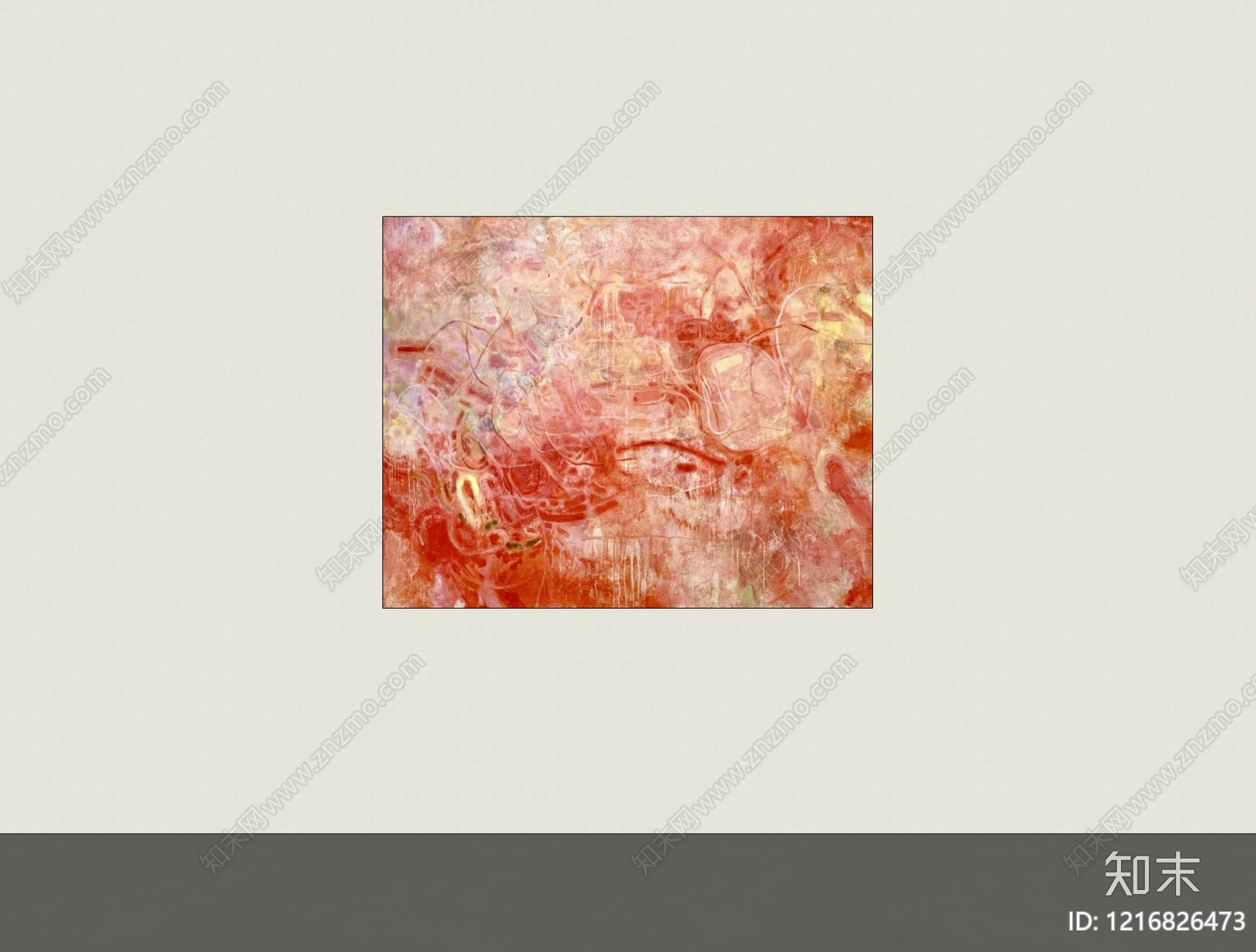 现代挂画SU模型下载【ID:1216826473】