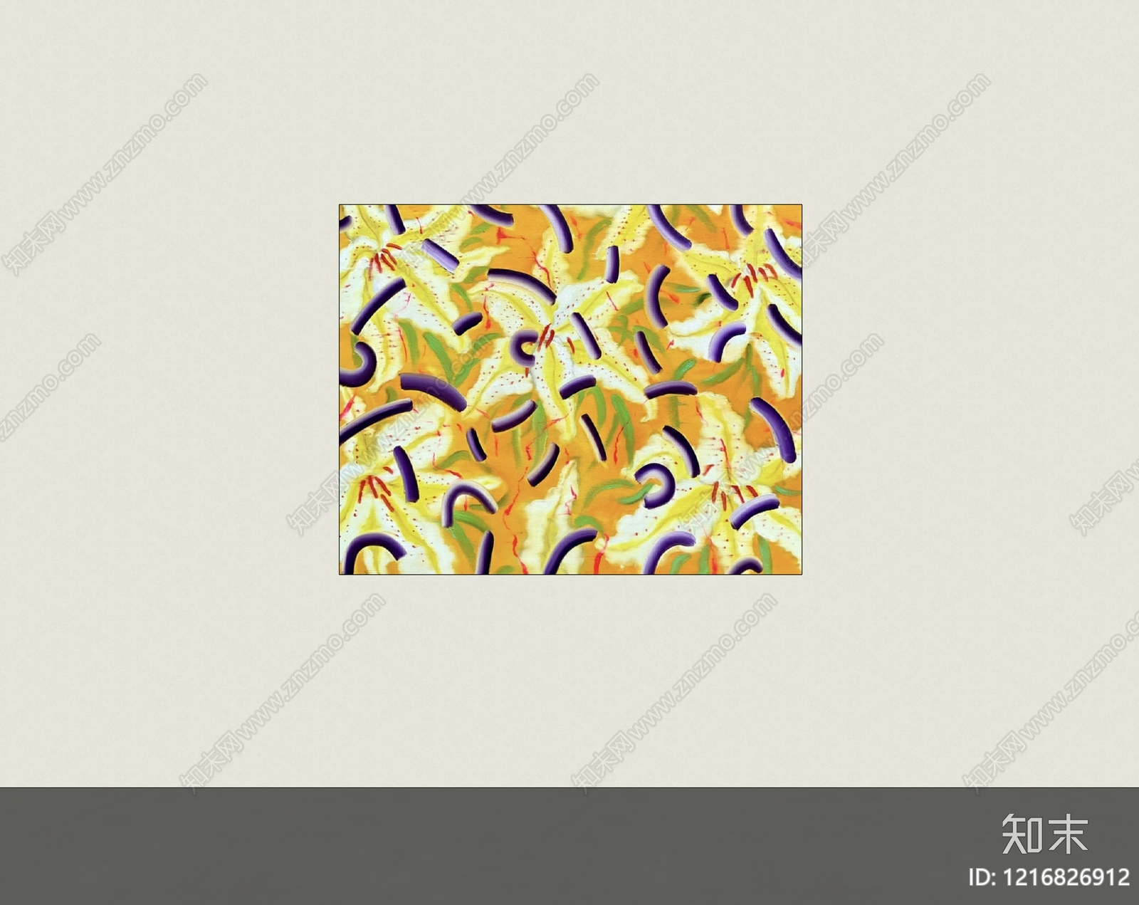 现代挂画SU模型下载【ID:1216826912】