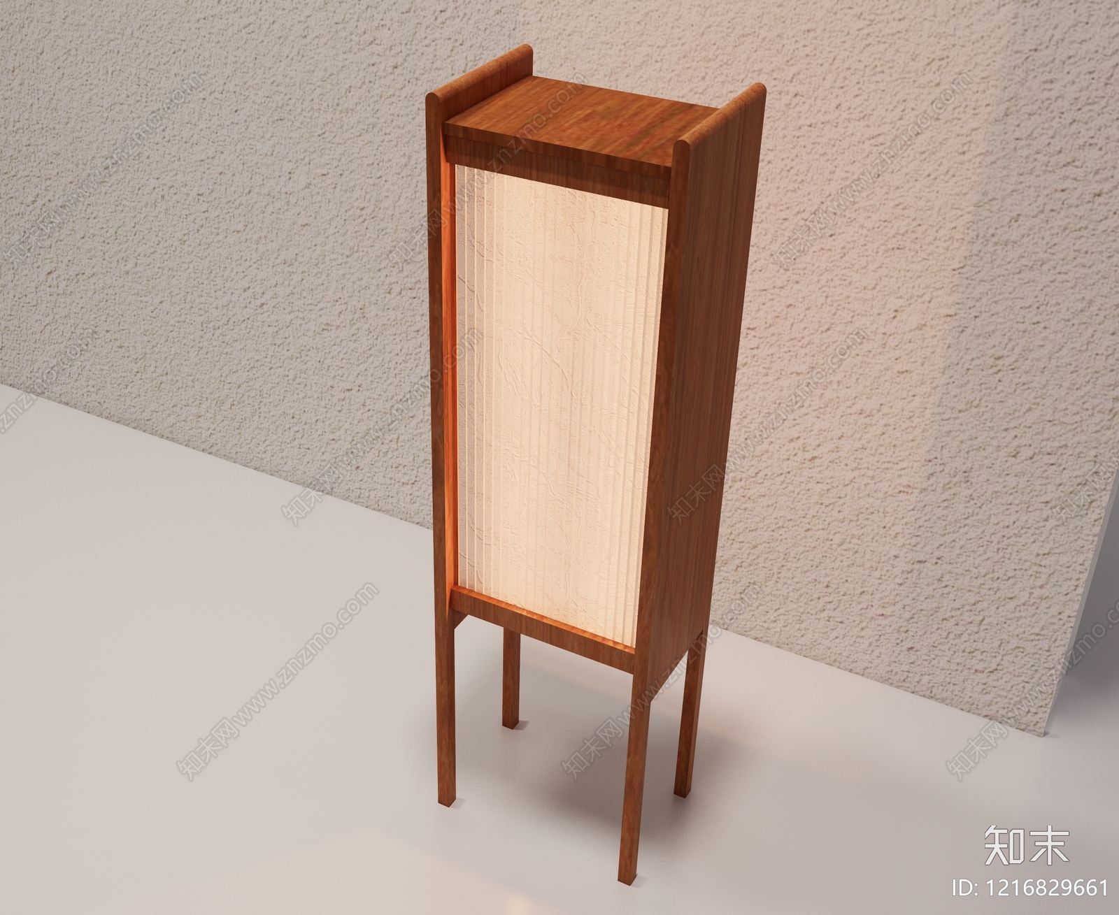 新中式落地灯3D模型下载【ID:1216829661】