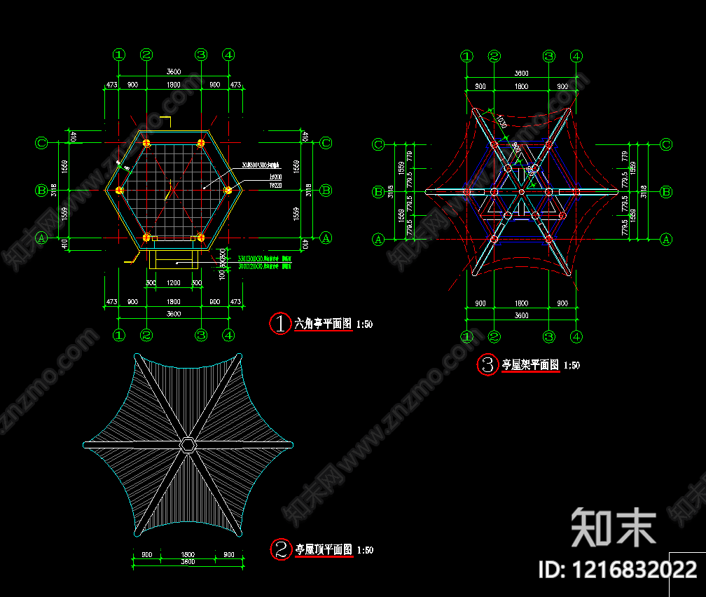 口袋公园cad施工图下载【ID:1216832022】