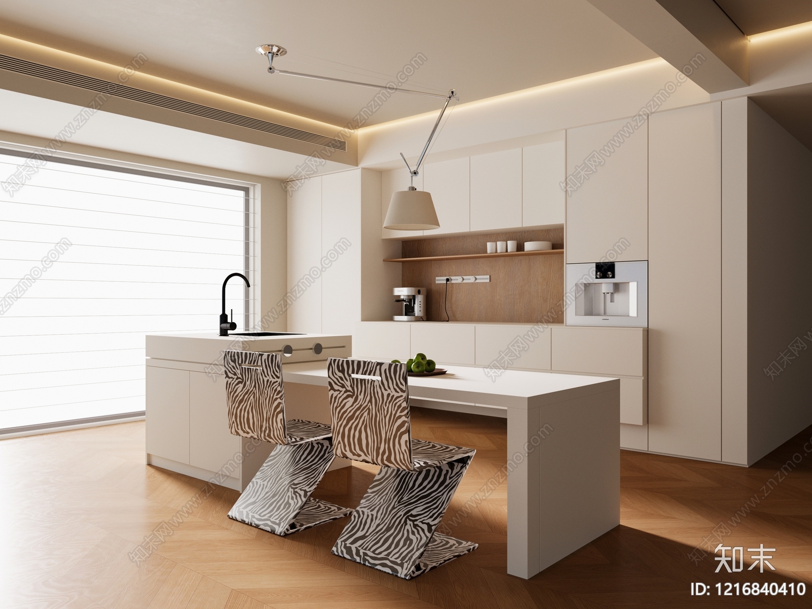 现代简约吧台3D模型下载【ID:1216840410】