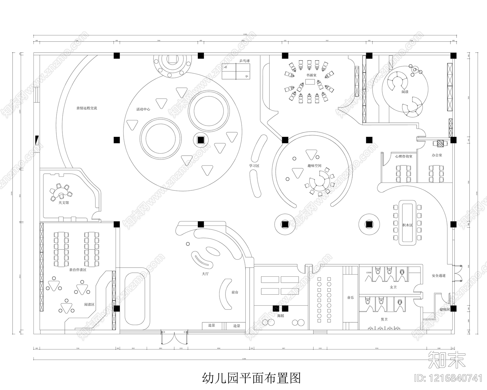 现代儿童乐园施工图下载【ID:1216840741】