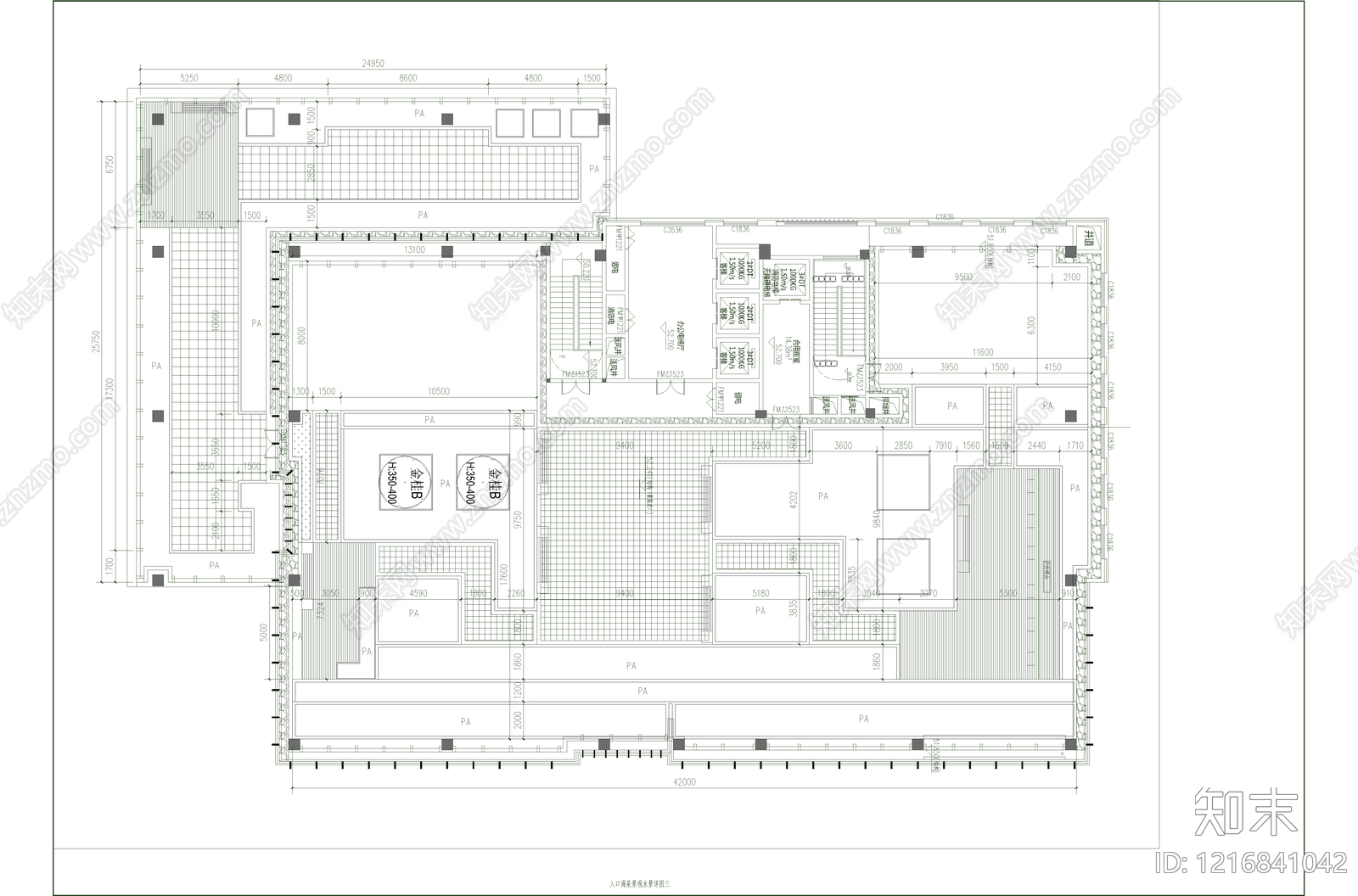产业园景观施工图下载【ID:1216841042】