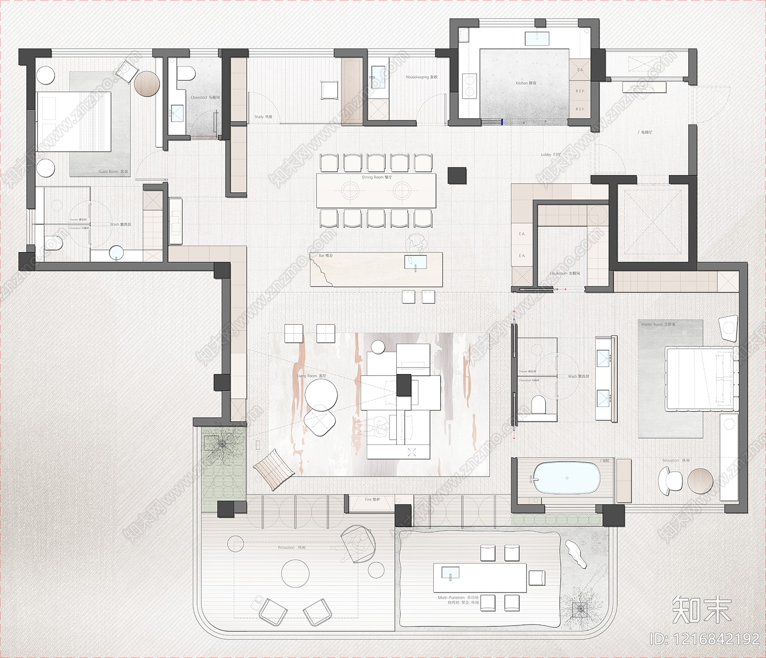 大平层施工图下载【ID:1216842192】